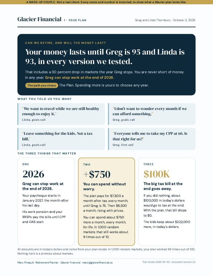 First page of 1 · Your Plan